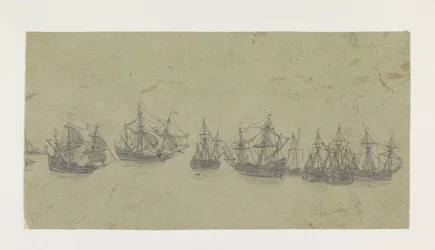 Frieze com Navios numa Estrada