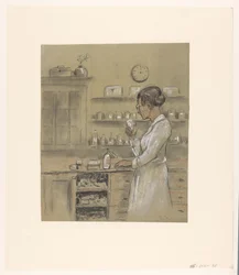 Mulher em laboratório