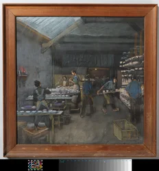 A antiga fábrica de cerâmica 