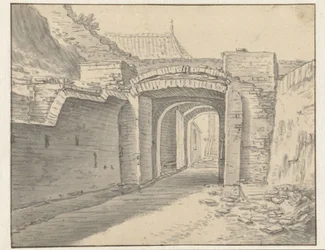 Passagem sob a muralha da cidade de Utrecht