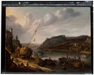 Uma paisagem fluvial