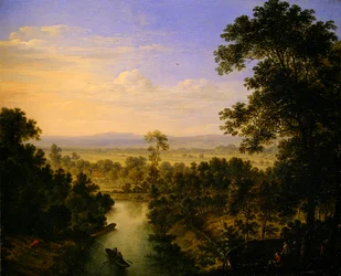 Paisagem Panorâmica com um Rio