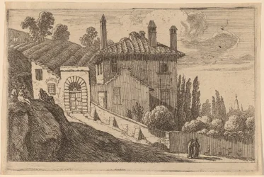 Vista de uma villa italiana