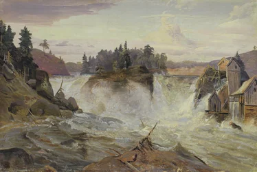 Cachoeira nas montanhas, 1836