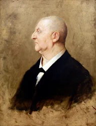 Retrato de Anton Bruckner (1824-1896) par Hermann von Kaulbach (1846-1909)