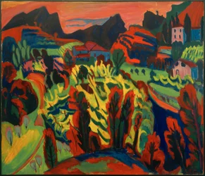 Paisagem montanhosa de Ticino