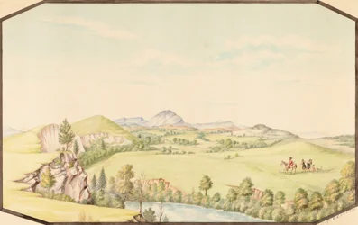 As Montanhas Wichita de Medicine Bluff, Território Indígena, 1867.