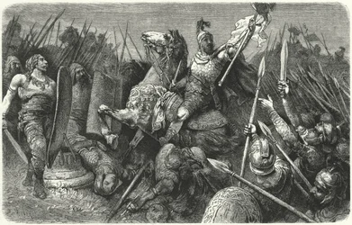 Belisário atacando os ostrogodos em Roma, 536