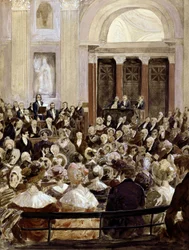 Recepção de Victor Hugo na Académie Française, Paris, 3 de junho de 1841 (wc no papel)