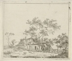 Fazenda com quatro ovelhas