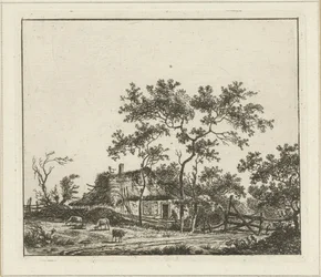 Paisagem com casa de campo
Seis paisagens (título sobre o objecto)