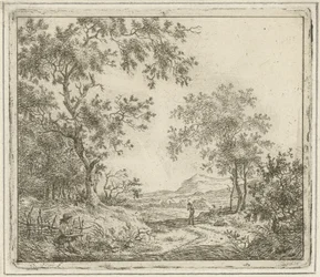 Paisagem com desenhista e caminhante
Seis paisagens (título da série)