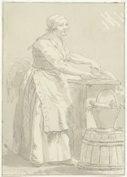 Mulher de limpeza de peixe
Fishwoman