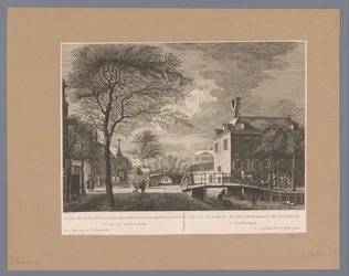 Vista do Oudezijds Huiszithuis em Amsterdã Vista do Oude-Zyds-Huysziten-Almoesseniershuis, para Amsterdã / Vue de la maison des pauvres, nommée Huyszit, à Amsterdam (título no objeto)