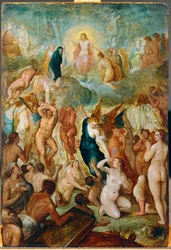 O Juízo Final (pintura sobre madeira de carvalho)