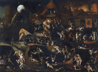 A descida aos Infernos - A descida de Cristo aos Infernos, por Bosch, Hieronymus