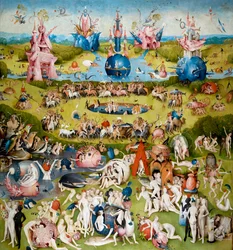 Painel Central do Jardim das Delícias Terrenas, c. 1500
