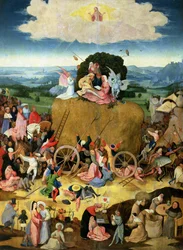 A carroça de feno: painel central do tríptico, c. 1500