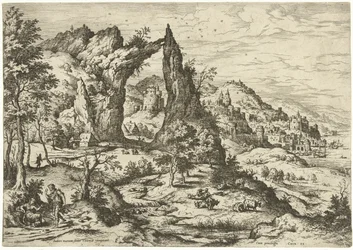 Judá e Tamar Paisagens com cenas bíblicas e mitológicas (título da série)