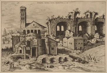 O Templo de Augusto e Faustina, o Templo de Divus Rómulo e a Basílica de Constantino