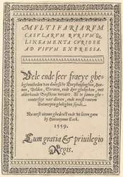 Página de rosto de «Multifariarum Casularum»