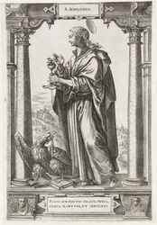 São João Evangelista S. Iohannes (título no objeto) Cristo e os Doze Apóstolos e São Paulo (título da série)