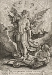 St Michael triunfando sobre o dragão, 1584