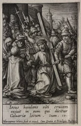 A paixão: Cristo carregando a cruz.