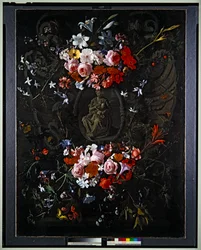 Cartela com flores
