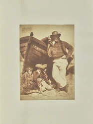 [James Linton e três rapazes]