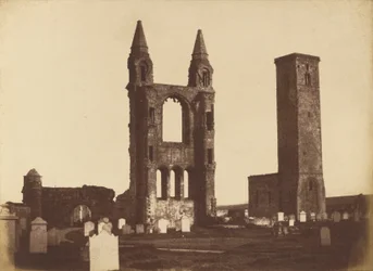 Catedral de St. Andrews, empena leste e torre de St. Regulus