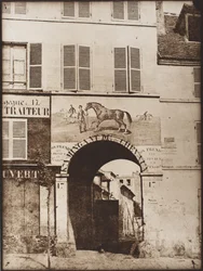 Arco e imagem de um cavalo