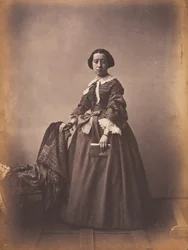 Georgina, morte à 20 ans (Georgina, morta aos 20 anos),c. 1852 (foto)