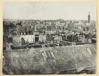 Os Telhados de Paris (Vista da rue Castiglione?)