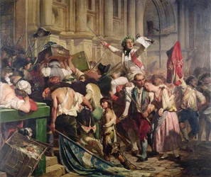 Os conquistadores da Bastilha antes do Hotel de Ville em 1789, 1839