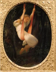 Jovem no balanço, pintura de Paul Delaroche