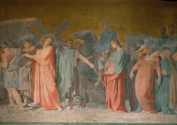 Cristo carregando a cruz ...