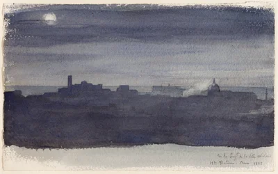 Vista de Roma à noite