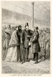 Eu te prendo em nome da Rainha, de Volta ao Mundo em Oitenta Dias por Jules Verne (1828-1905), 1873