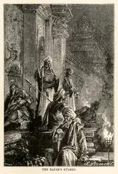 Os guardas dos rajás, de todo o mundo em oitenta dias por Jules Verne (1828-1905), gravados por Adolphe François Pannemaker (1822-1900), 1873