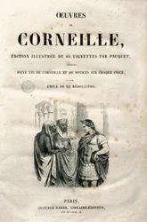 Frontispício das Obras de Pierre Corneille (1606-1684), edição de 1864 (gravura)