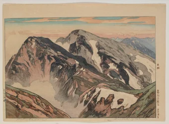 Habuka san, da série Doze Cenas nos Alpes do Japão, Era Taisho