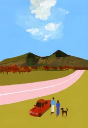 Uma viagem com o casal e o seu cão.