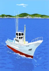 Barco e porto de pesca