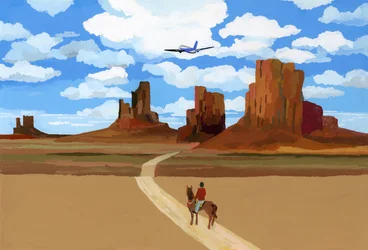Paisagem como o filme "Oh My Darling Clementine", 2016,