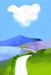 linha do horizonte da montanha