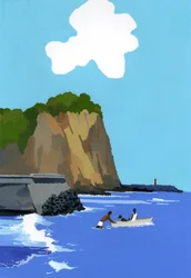 Verão, mar e barco.