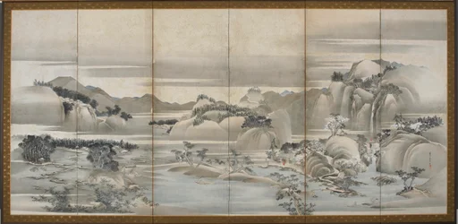 Paisagens das quatro estações: primavera e verão, período Edo, final do século XVIII e início do século XIX.