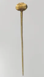 Alfinete com cabeça esférica, século XIV-XIII a.C. (ouro)