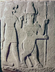 O deus hitita Uomi, Karkemish, do século XI a IX